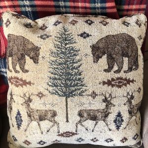 Set of Adirondack design throw pillows